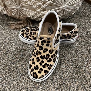 Leopard print kids vans